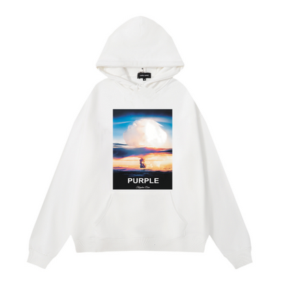 Nouveau sweat à capuche violet 983