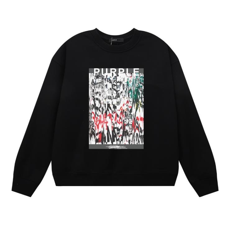 Lila Langarm-T-Shirt Sweatshirt für Herren 1119