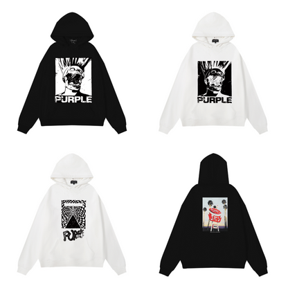 Nouveau sweat à capuche violet 996