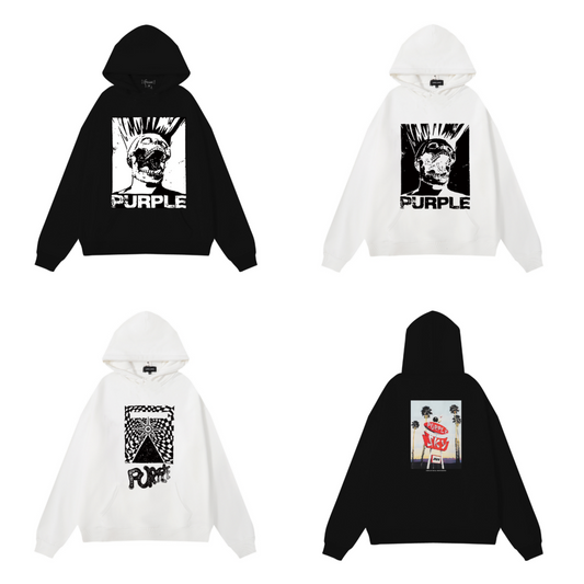 Lila neuer Hoodie 996