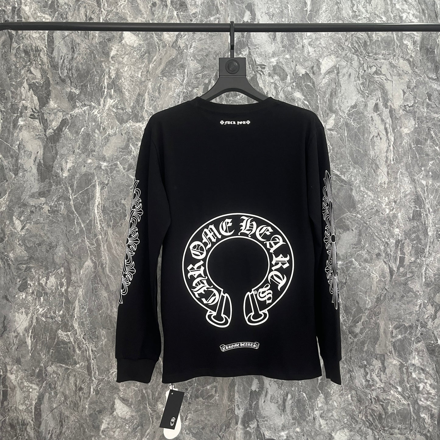 Chrome Hearts Herren Langarm-T-Shirt Sweatshirt K9019
