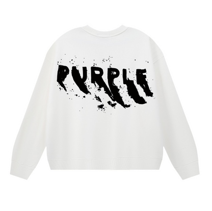 Sweat-shirt homme violet à manches longues 1137