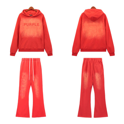 Lila Neuer Hoodie-Anzug 5965