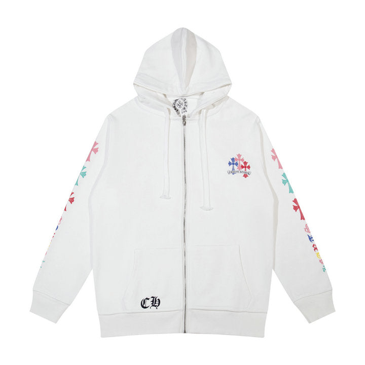 Sweat à capuche zippé Chrome Hearts K5015
