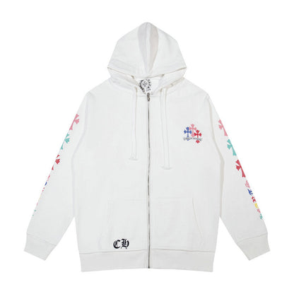 Sweat à capuche zippé Chrome Hearts K5015