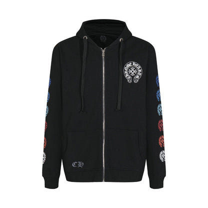 Sweat à capuche zippé Chrome Hearts K5011