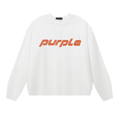 Sweat-shirt homme à manches longues violet 1133