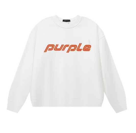 Sweat-shirt homme à manches longues violet 1133