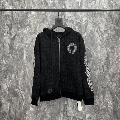 Sweat à capuche zippé Chrome Hearts K5028