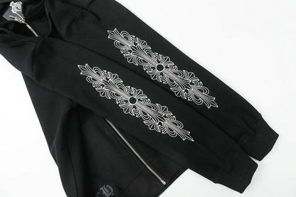 Sweat à capuche zippé Chrome Hearts M8515