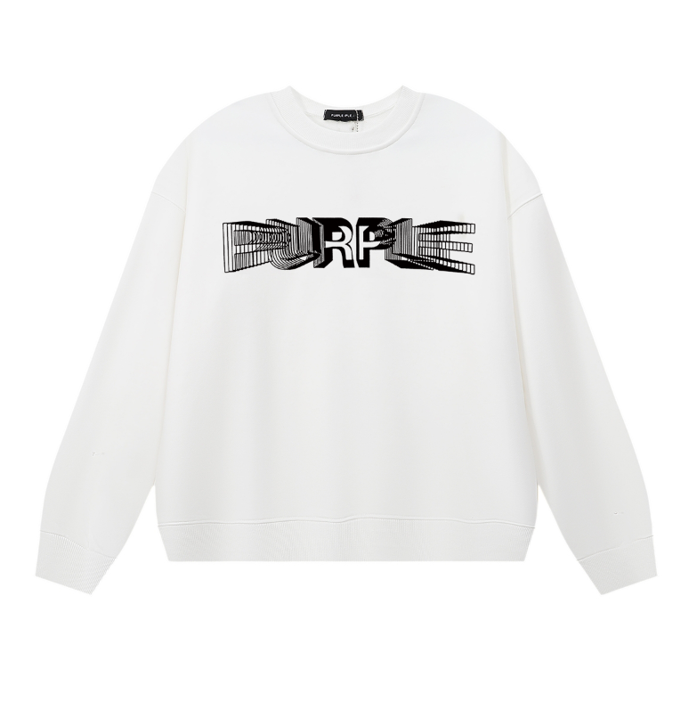 Sweat-shirt T-shirt à manches longues pour hommes violet 1141