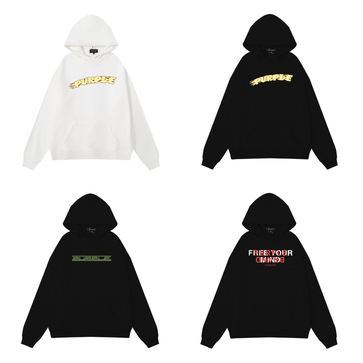 Lila neuer Hoodie 988