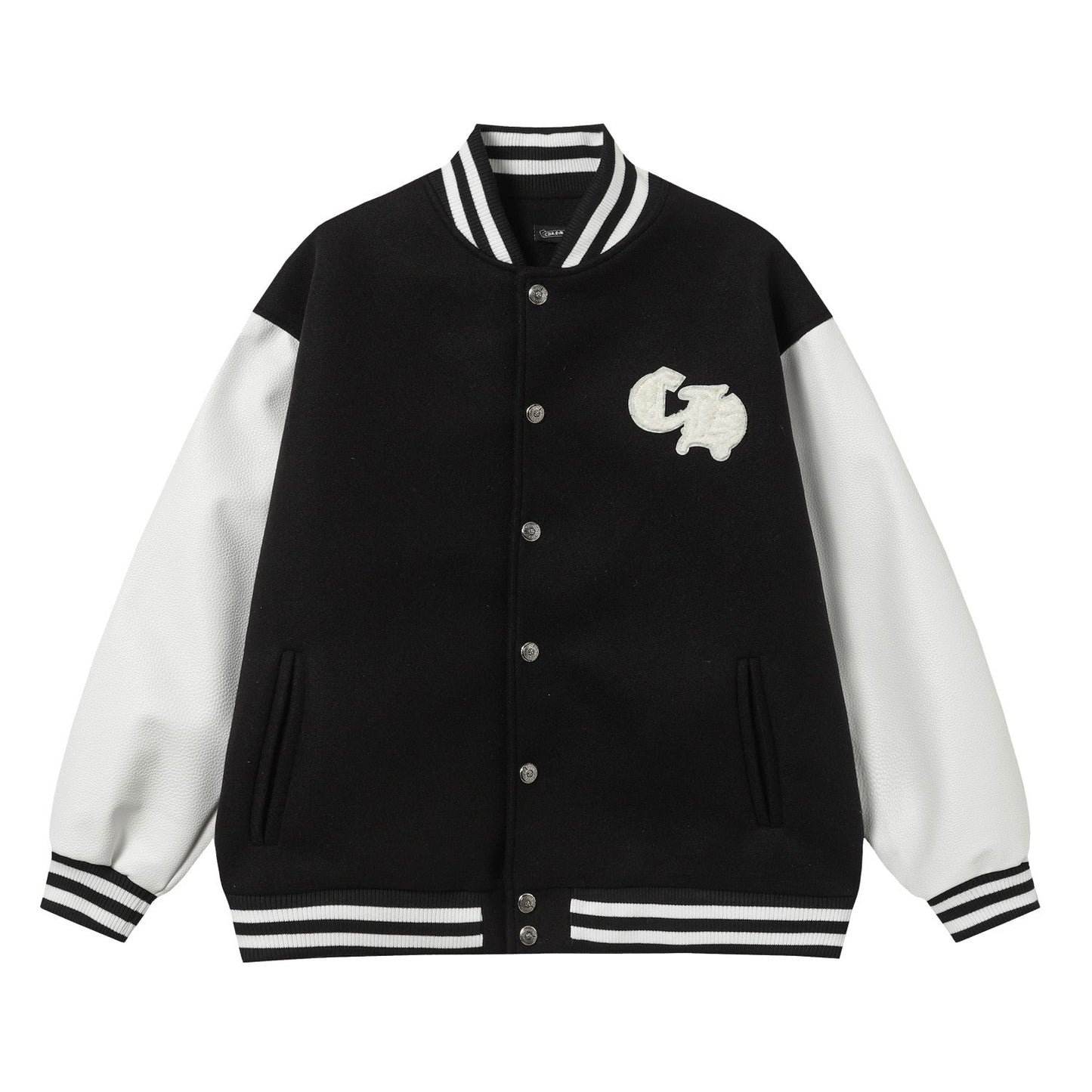 Chrome Hearts Varsity Jacket - Schwarz Weiß Gotische Baseballjacke 2206