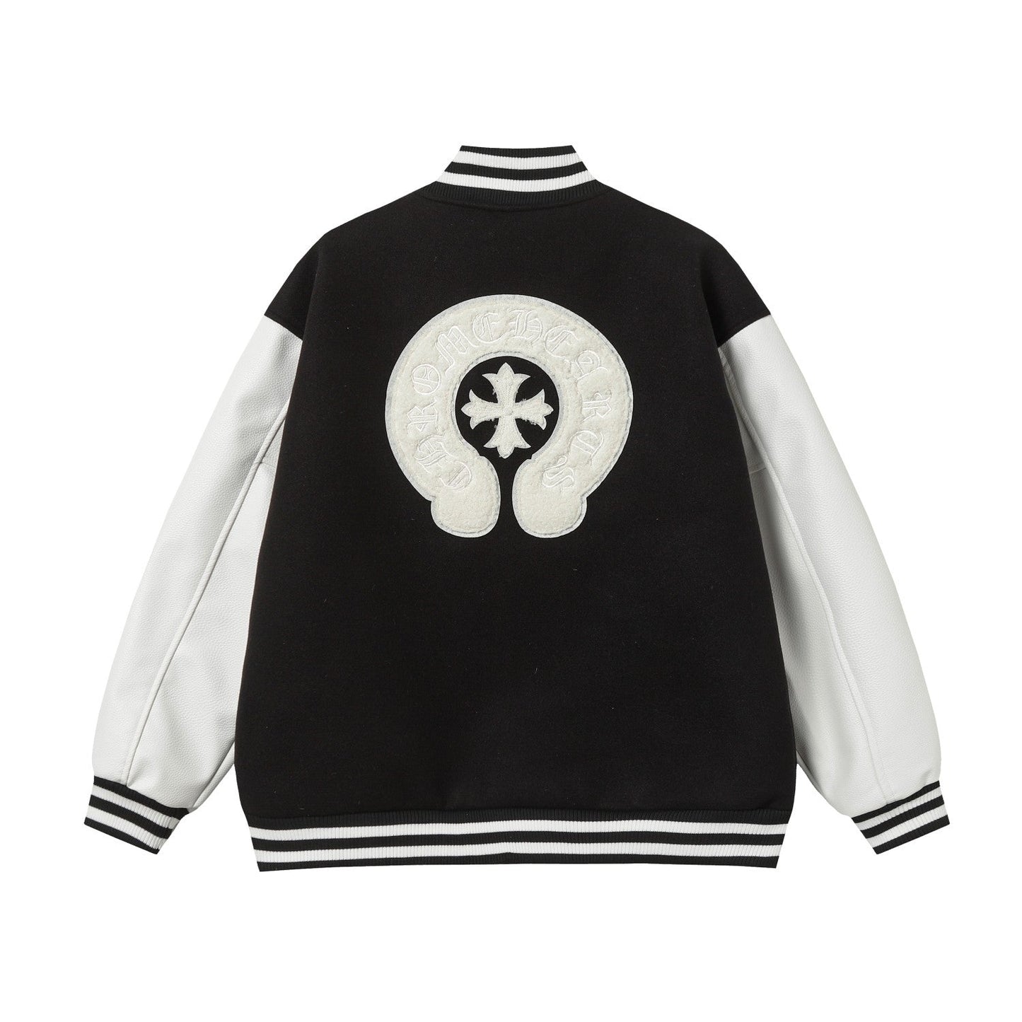 Chrome Hearts Varsity Jacket - Schwarz Weiß Gotische Baseballjacke 2206