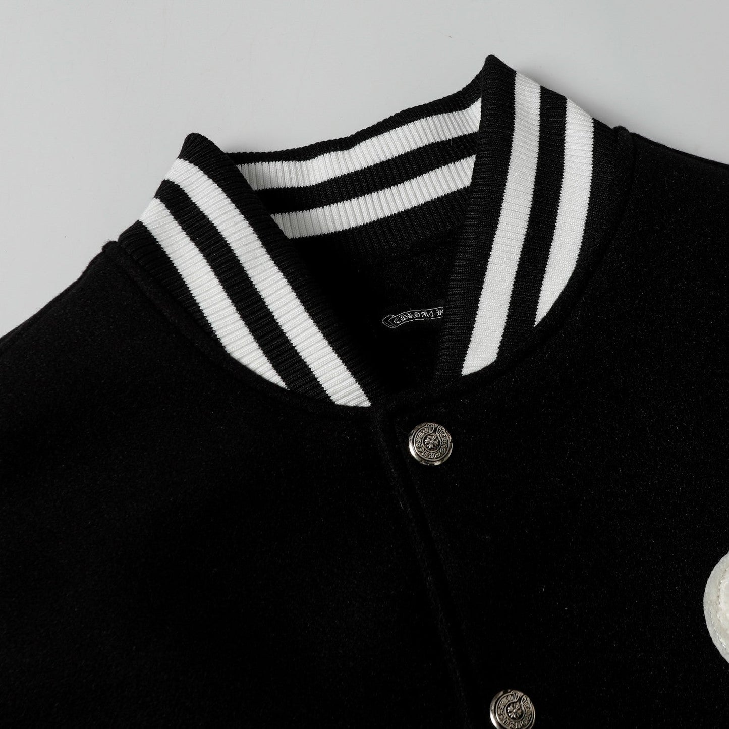 Chrome Hearts Varsity Jacket - Schwarz Weiß Gotische Baseballjacke 2206
