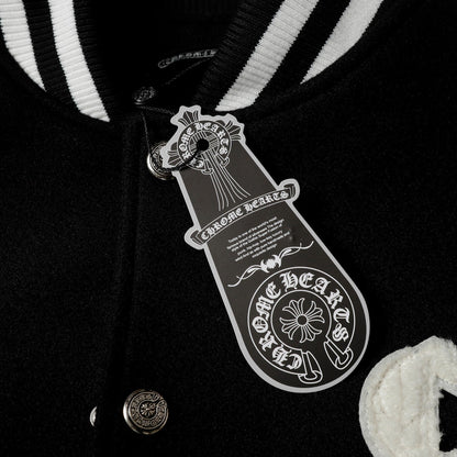 Chrome Hearts Varsity Jacket - Schwarz Weiß Gotische Baseballjacke 2206
