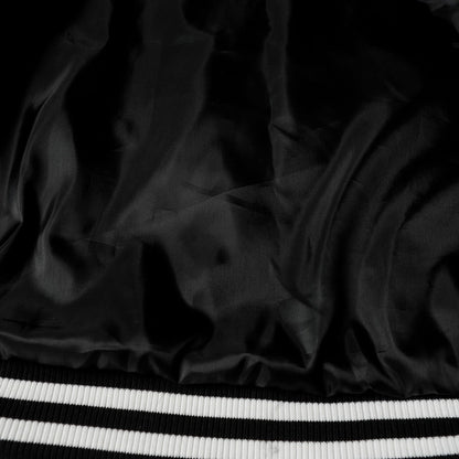 Chrome Hearts Layered Cross Varsity Jacket – Schwarz Weiß Street Style Oberbekleidung 2208