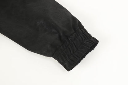 Chrome Hearts Hufeisenkreuz-Jacke - Schwarz Street Bestickter Mantel 8800