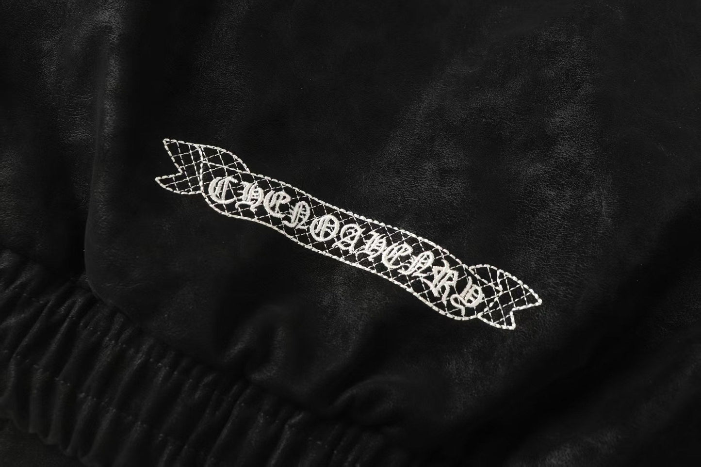Chrome Hearts Hufeisenkreuz-Jacke - Schwarz Street Bestickter Mantel 8800