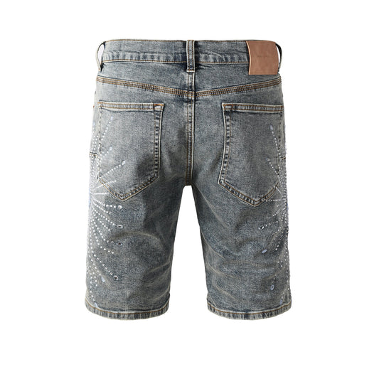 PURPLE Shorts Crystals 5093