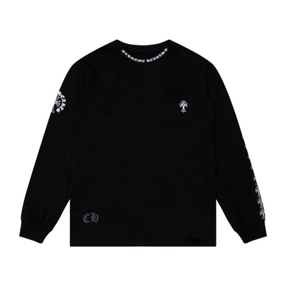 Chrome Hearts Herren Langarm-T-Shirt Sweatshirt K9010