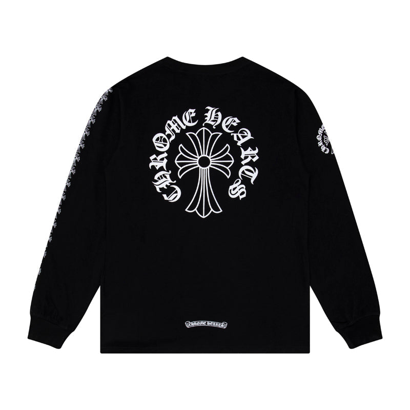 Chrome Hearts Herren Langarm-T-Shirt Sweatshirt K9010