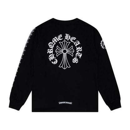 Chrome Hearts Herren Langarm-T-Shirt Sweatshirt K9010