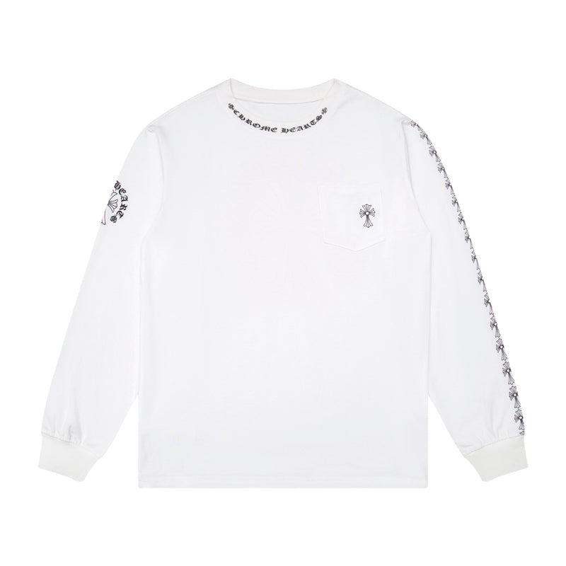 Chrome Hearts Herren Langarm-T-Shirt Sweatshirt K9010
