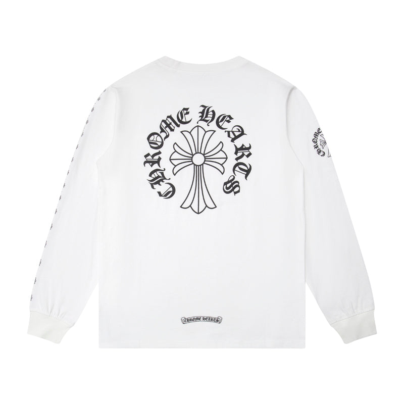 Chrome Hearts Herren Langarm-T-Shirt Sweatshirt K9010