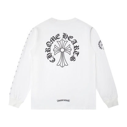 Chrome Hearts Herren Langarm-T-Shirt Sweatshirt K9010