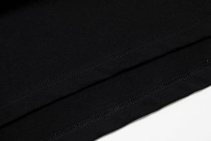 T-shirt Chrome Hearts à lettres imprimées sanskrit sur la poche et le col TB02