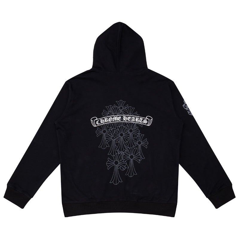 Chrome Hearts sweat à capuche zippé K5006