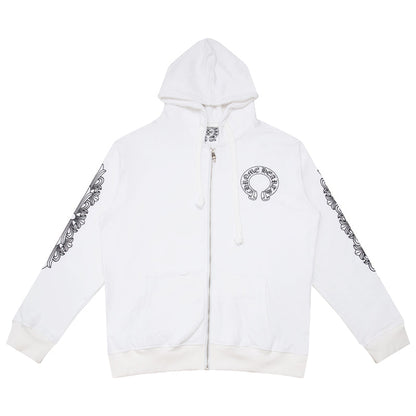 Sweat à capuche zippé Chrome Hearts K5001
