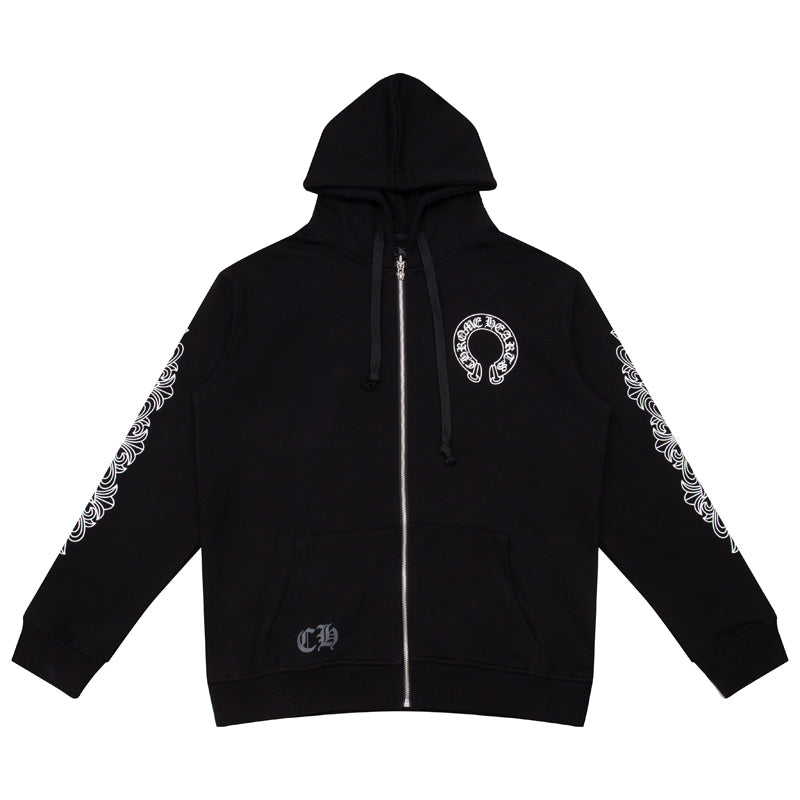 Sweat à capuche zippé Chrome Hearts K5001