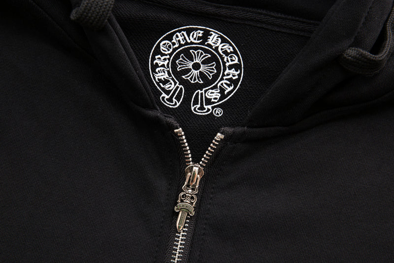 Chrome Hearts sweat à capuche zippé K5006