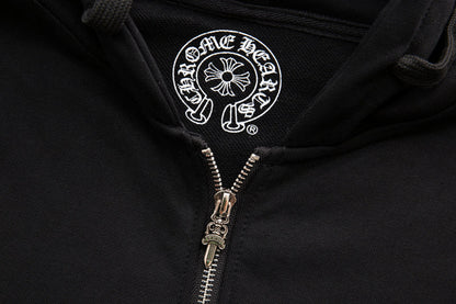 Chrome Hearts sweat à capuche zippé K5006