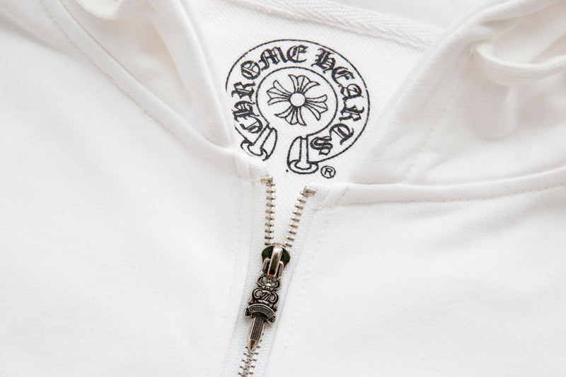 Chrome Hearts sweat à capuche zippé K5006