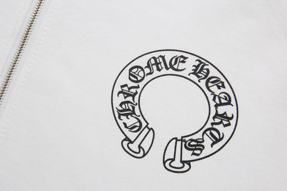 Sweat à capuche zippé Chrome Hearts K5001