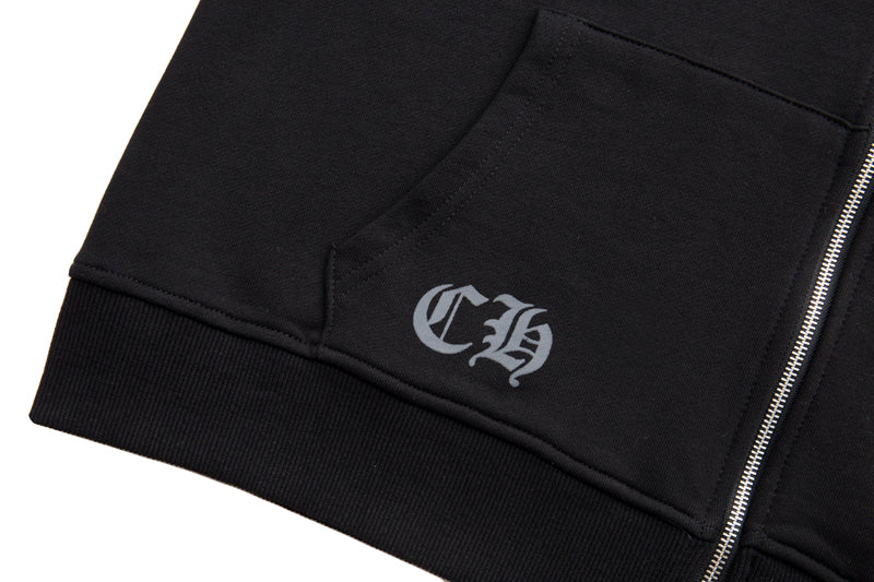 Sweat à capuche zippé Chrome Hearts K5001
