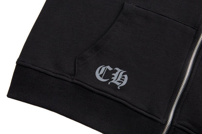 Sweat à capuche zippé Chrome Hearts K5001