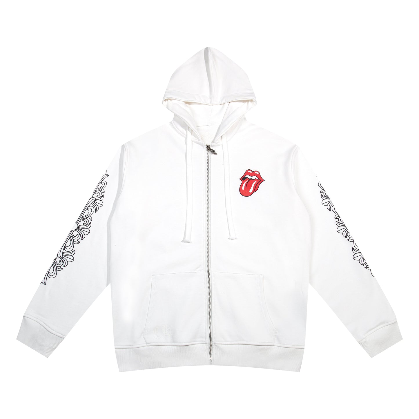 Sweat à capuche zippé Chrome Hearts K4