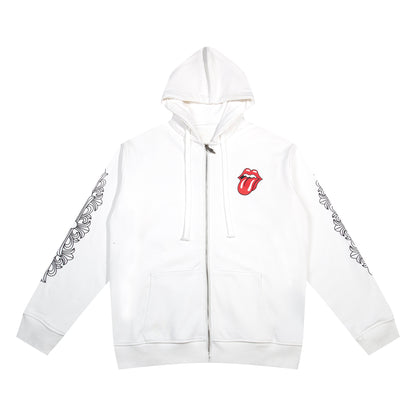 Sweat à capuche zippé Chrome Hearts K4