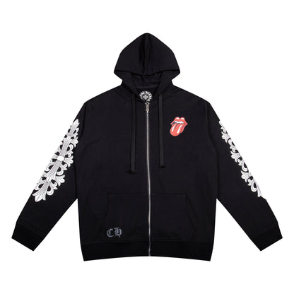 Sweat à capuche zippé Chrome Hearts K4