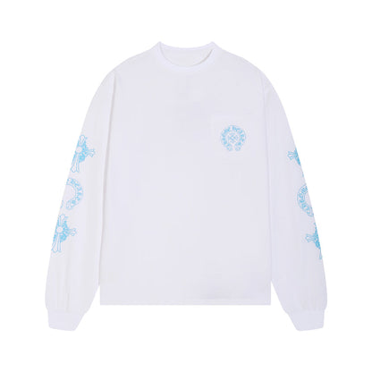 Chrome Hearts Herren Langarm-T-Shirt Sweatshirt K8018