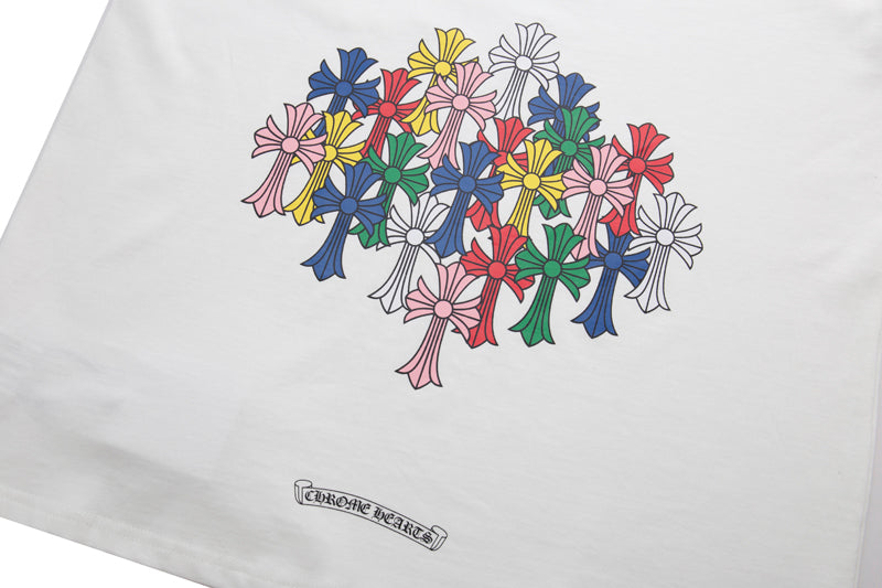Chrome Hearts Multi Color Cross T-Shirt K6052