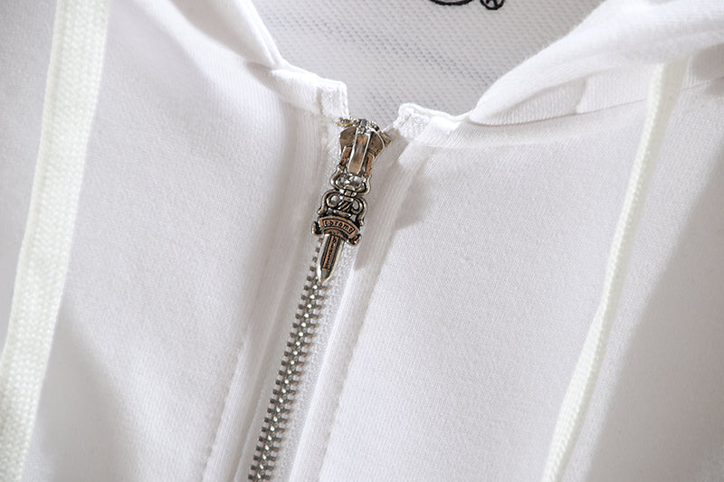 Sweat à capuche zippé Chrome Hearts K5001
