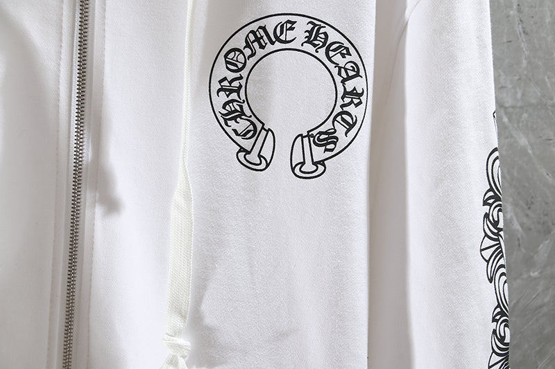 Sweat à capuche zippé Chrome Hearts K5001