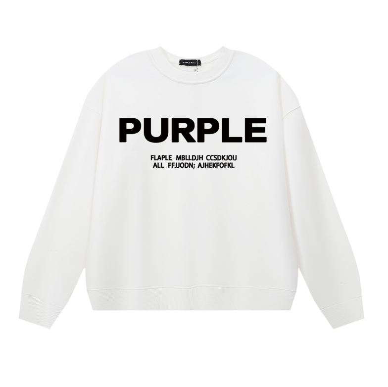 Lila Herren Langarm-T-Shirt Sweatshirt 1142