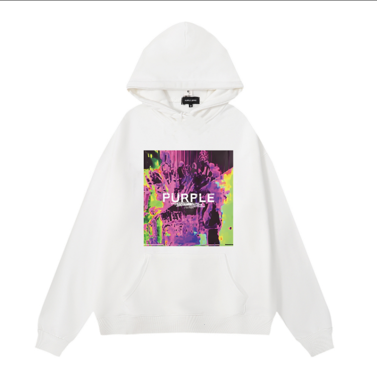 Lila Neuer Hoodie 1980