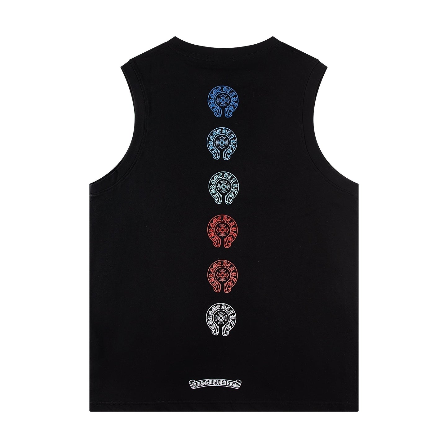 T-shirt débardeur imprimé fer à cheval arc-en-ciel Chrome Hearts P60